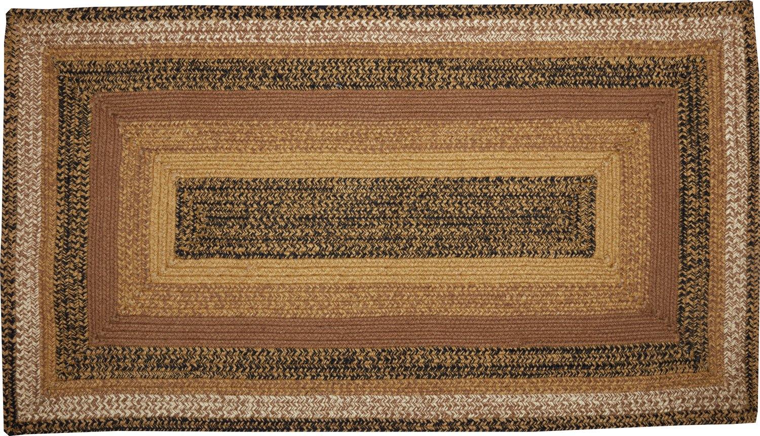 Kettle Grove Jute Braided Rug Rect 27"x48" with Rug Pad VHC Brands - The Fox Decor