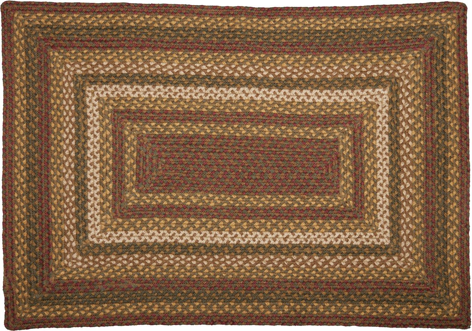 Tea Cabin Jute Braided Rug Rect 24"x36" with Rug Pad VHC Brands - The Fox Decor