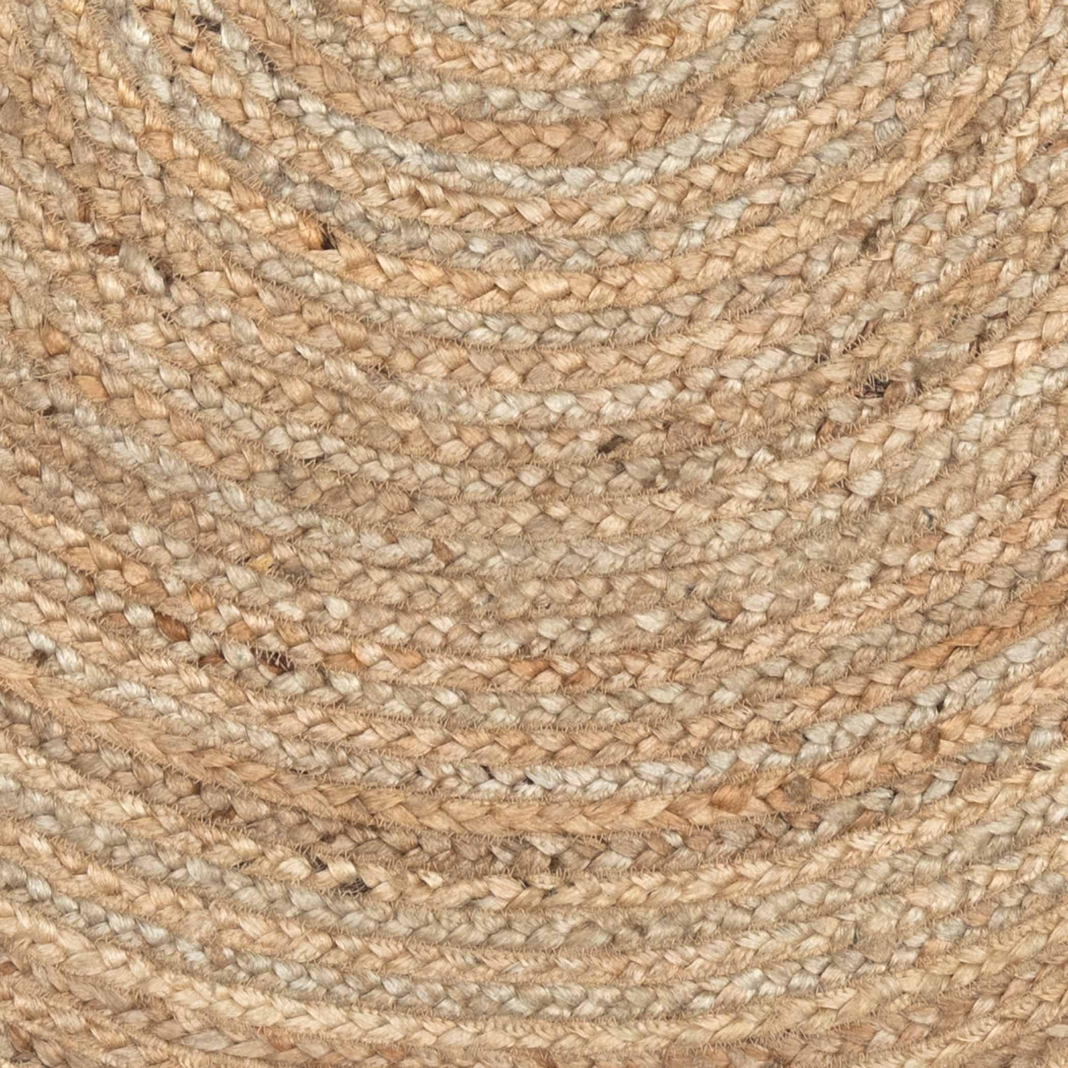 Harlow Jute Braided Rug Round 3ft with Rug Pad VHC Brands - The Fox Decor