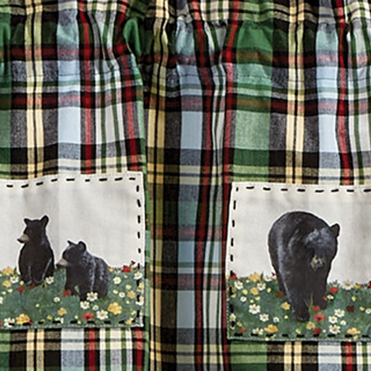 Happy Trails Bear Patch Valance - Park designs