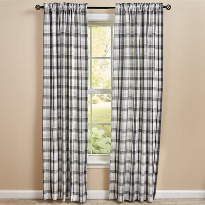 Refined Rustic Lined Panel Pair Curtain 84