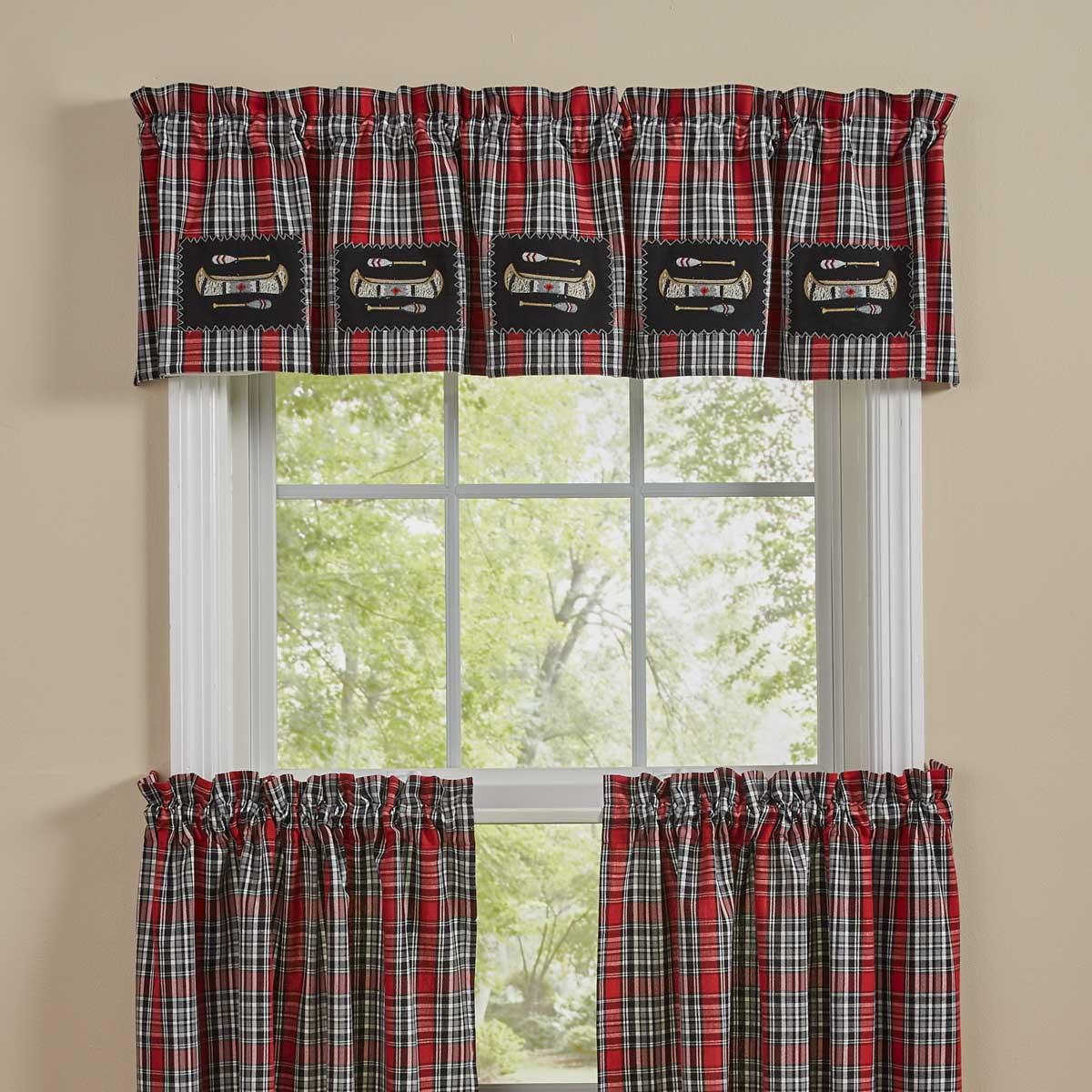 Wilderness Canoe Patch Valance Park Designs - The Fox Decor