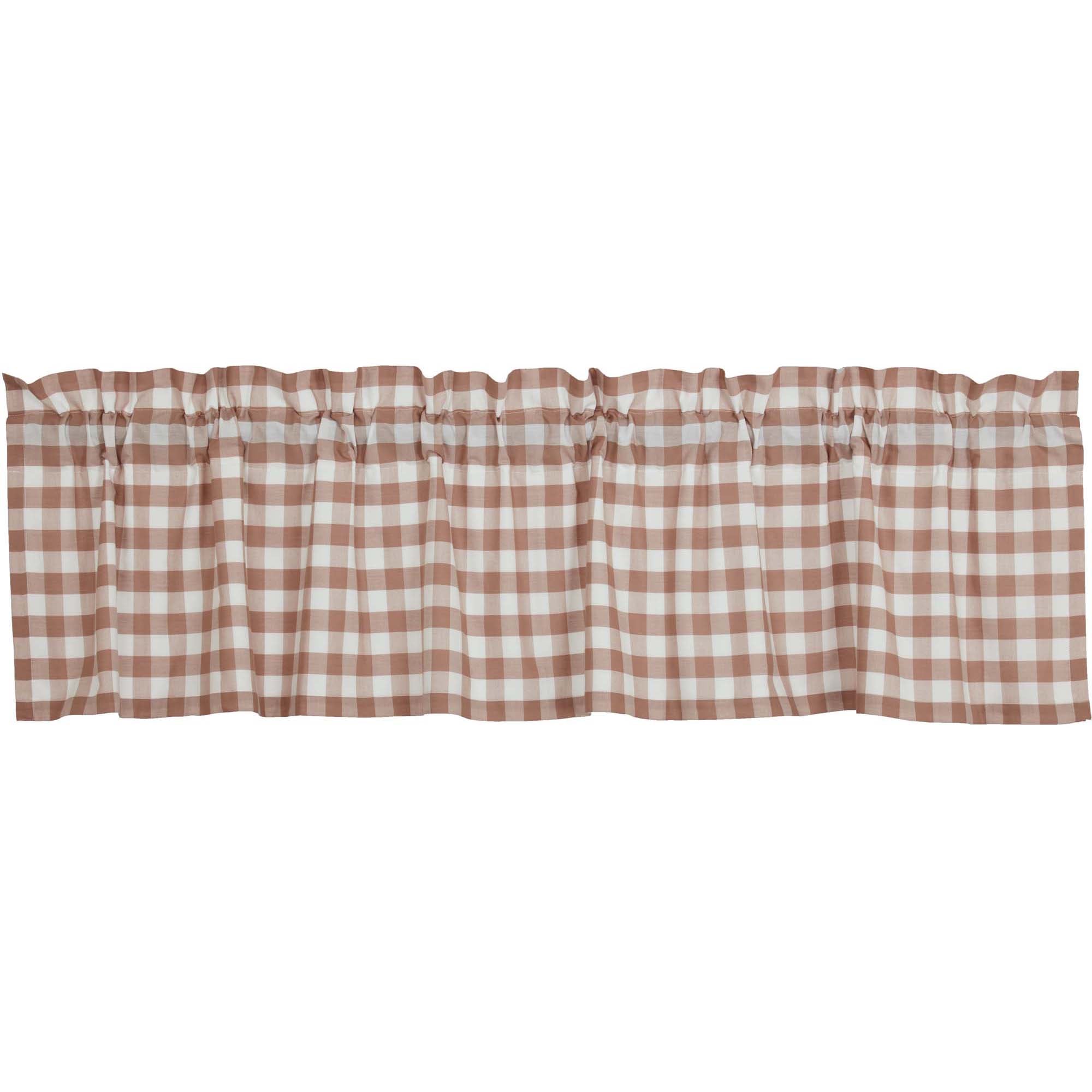 Annie Buffalo Portabella Check Valance 16x72 VHC Brands