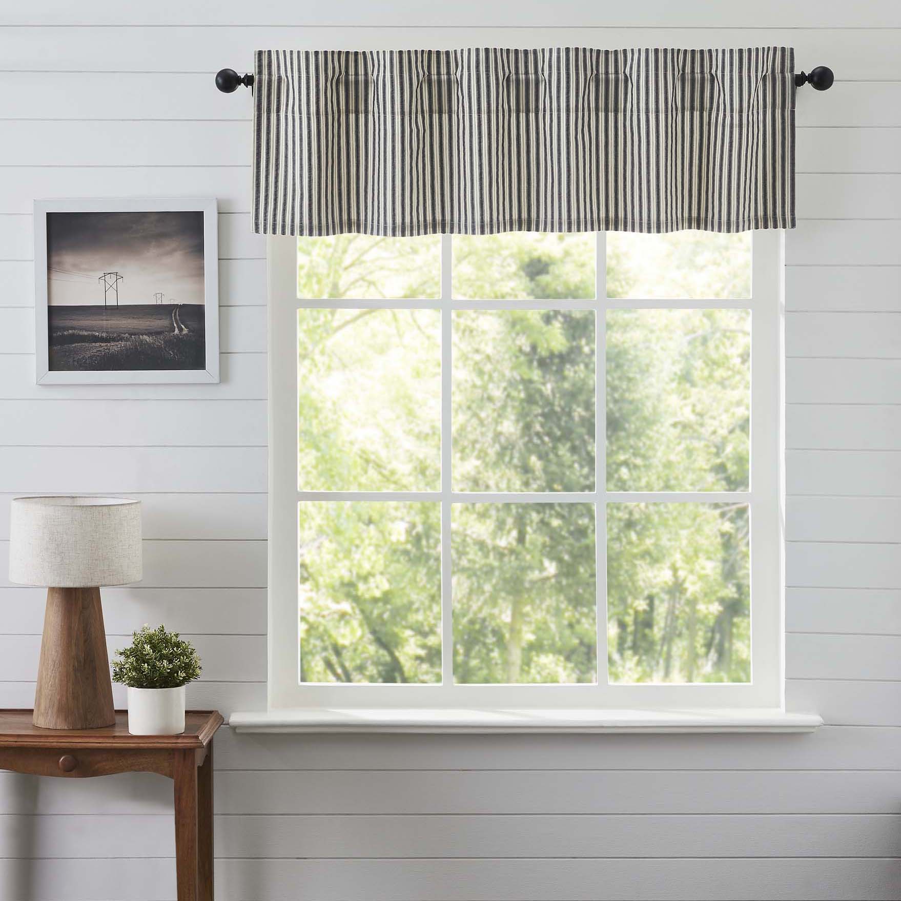 Ashmont Ticking Stripe Valance 16x60 VHC Brands