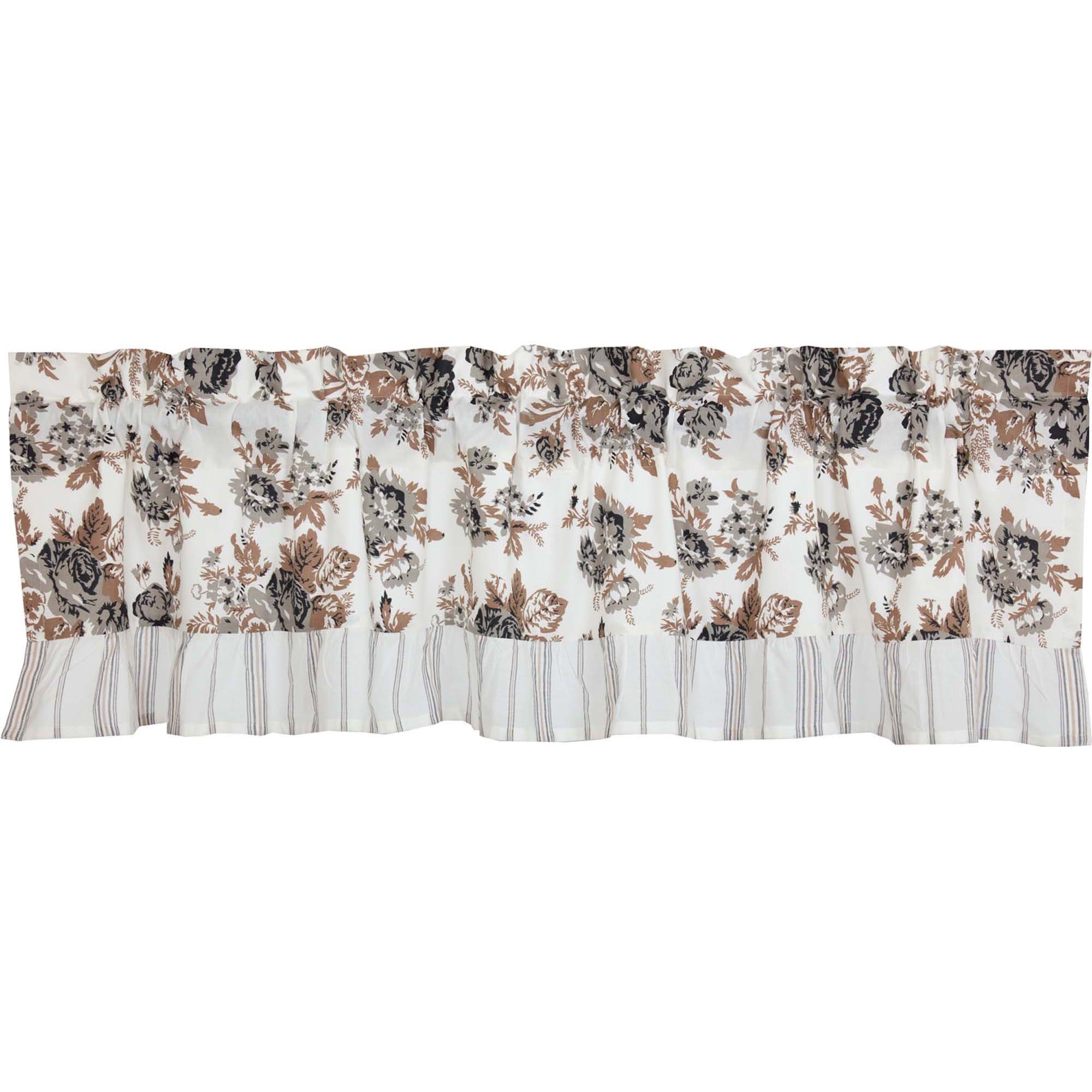 Annie Portabella Floral Ruffled Valance 16x60 VHC Brands