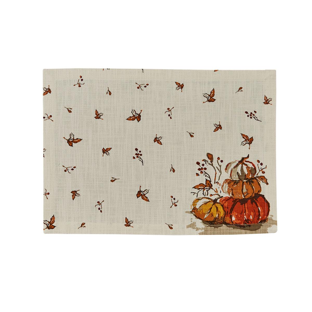 Harvest Pumpkin Placemat - Set Of 6 Park Designs