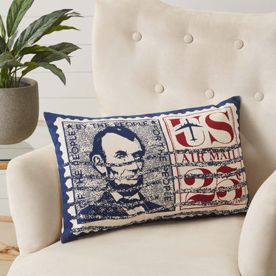 Abraham Lincoln Pillow14x22 VHC Brands