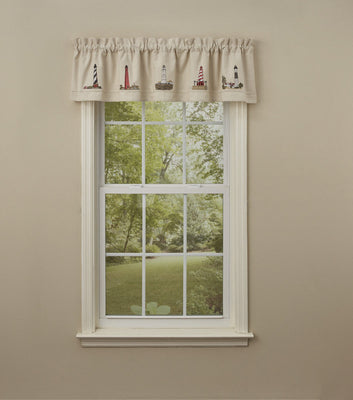 Lighthouse Embroidered Lined Valance Park Designs