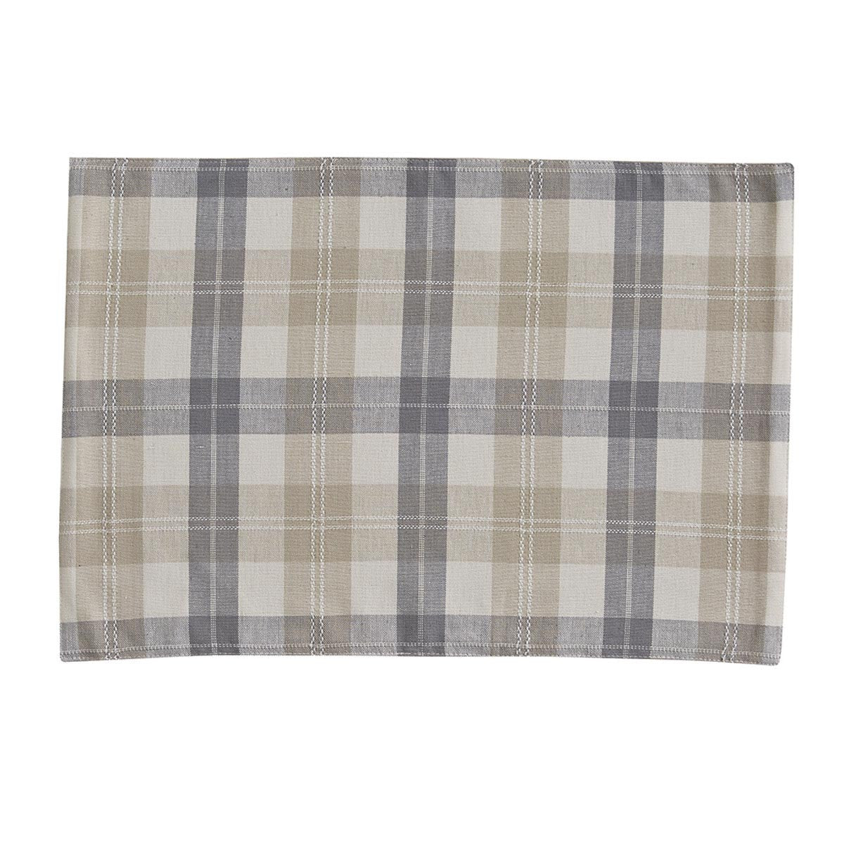 Alpine Plaid Placemat - Natural - Set Of 6 Park Designs