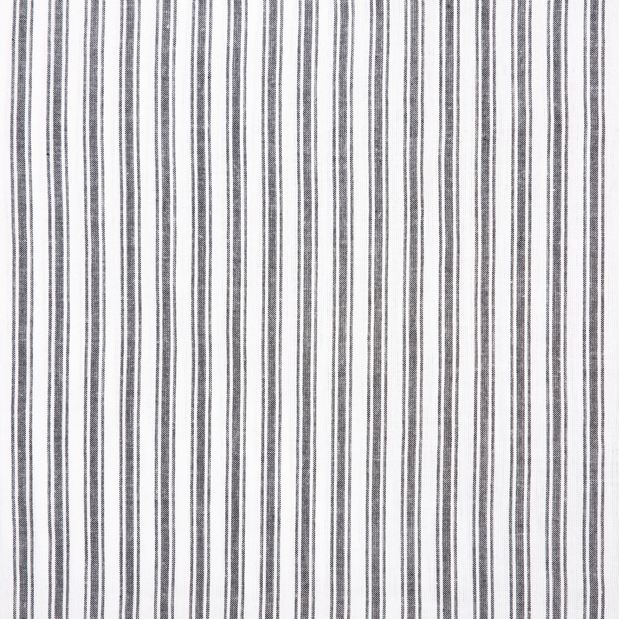 Sawyer Mill Black Ticking Stripe King Bed Skirt 78x80x16 VHC Brands
