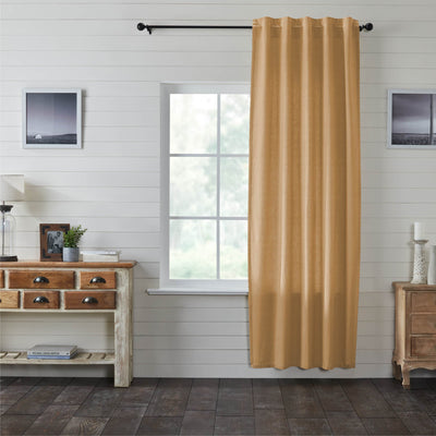 Simple Life Flax Khaki Panel Curtain 96