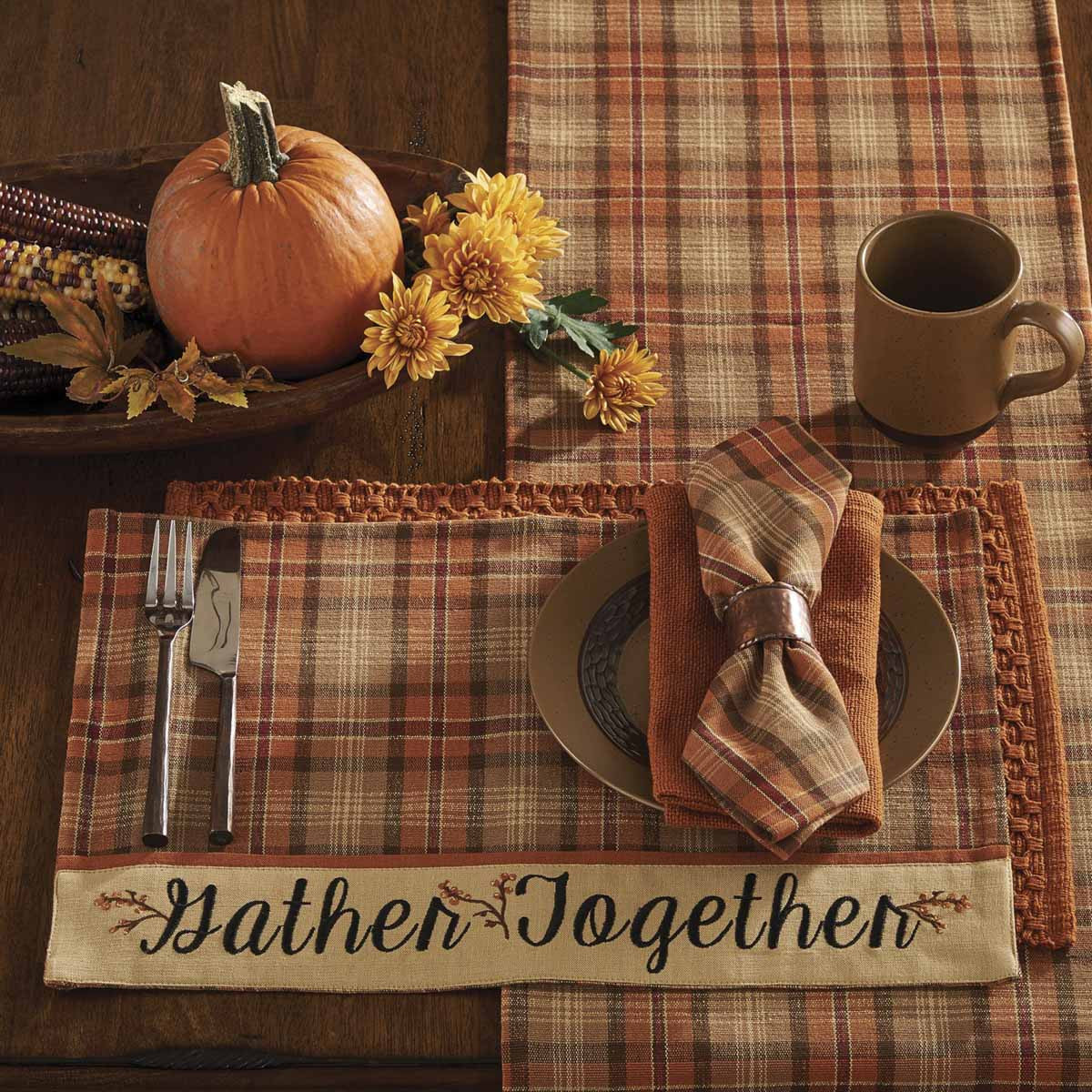 Gather Together Border Placemat - Set Of 6 Park Designs