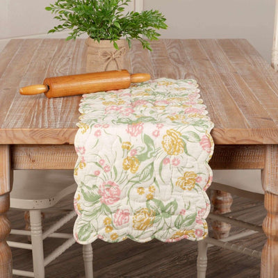 Madeline Floral Quilted Runner 13x36 VHC Brands