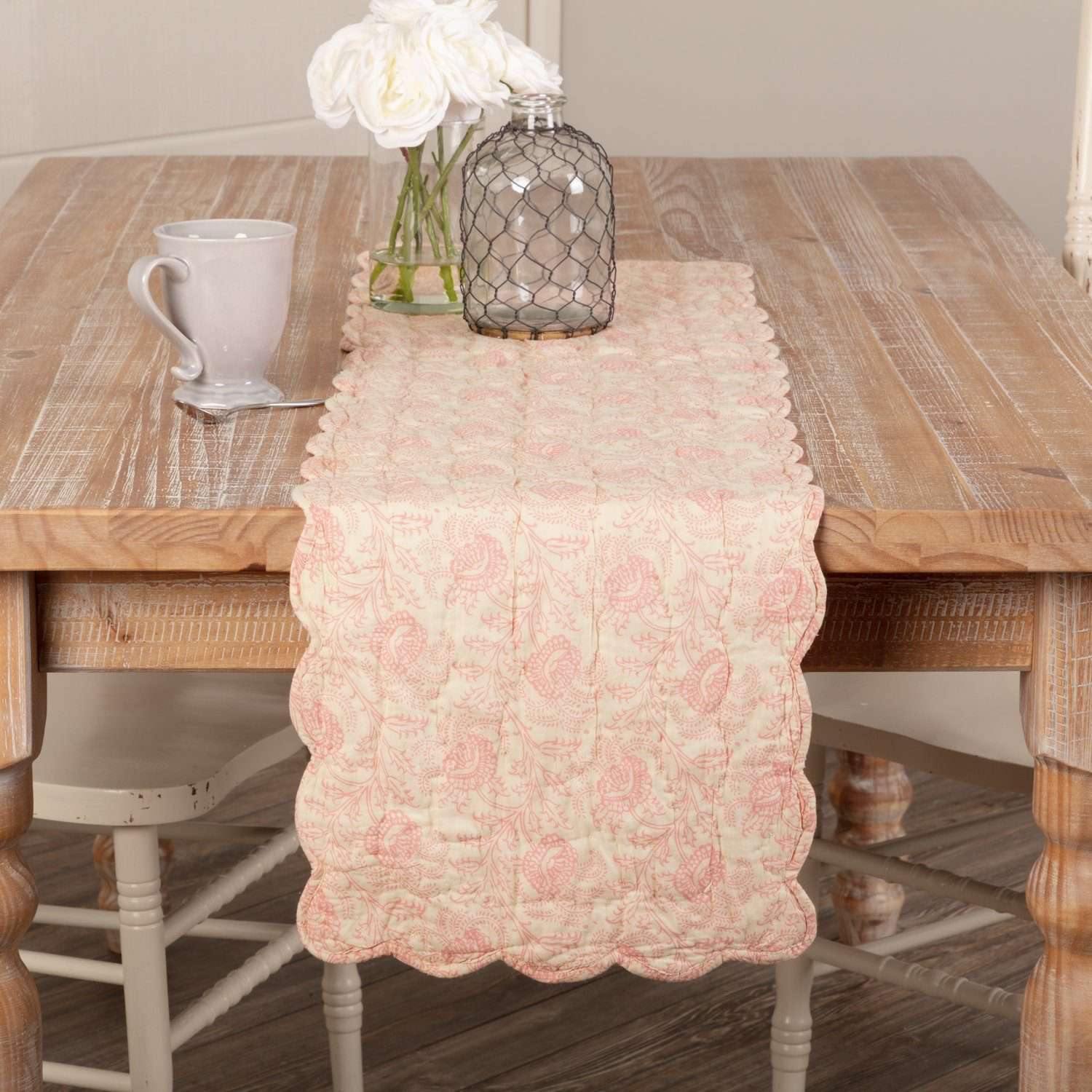 Genevieve Quilted Runner 13x48 VHC Brands