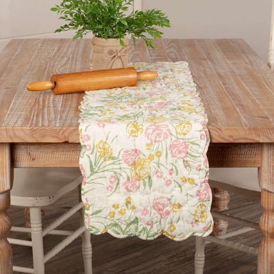 Madeline Floral Quilted Runner 13x48 VHC Brands