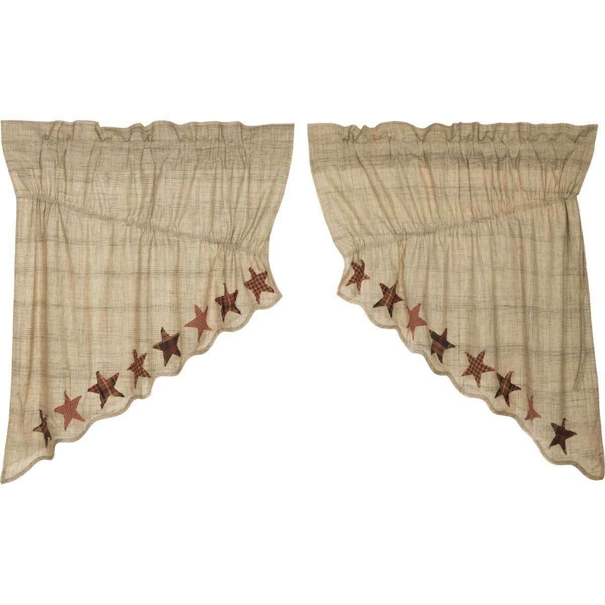 Abilene Star Prairie Swag Curtain Set of 2 36x36x18 VHC Brands online