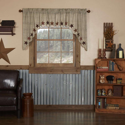 Abilene Star Swag Curtain Set of 2 36x36x16