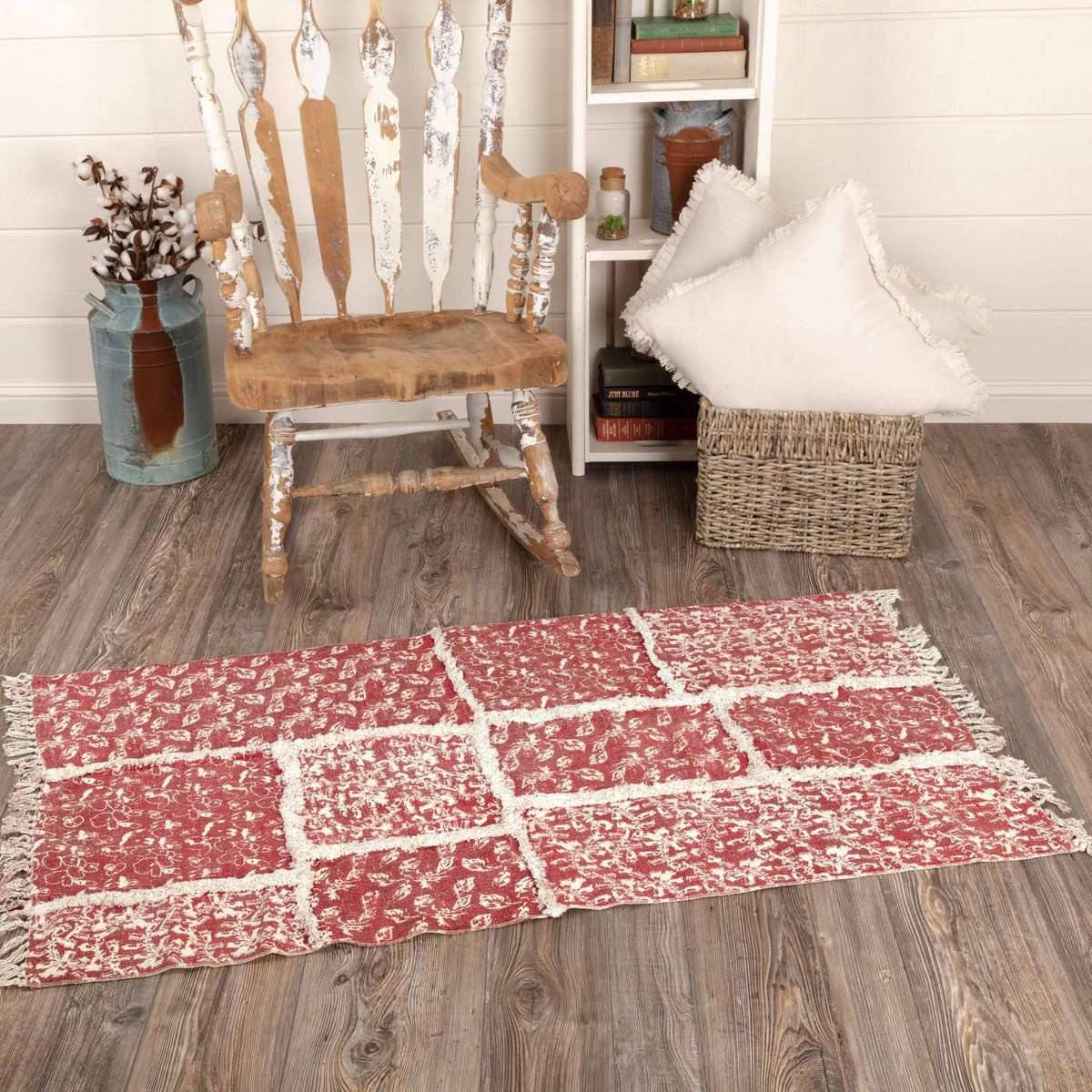 Isabella Patchwork Stenciled Rug 8'x11' VHC Brands - The Fox Decor