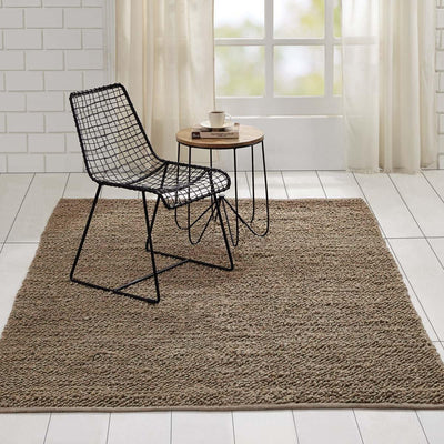 Minneka Silver Jute Handwoven Rug 5'x8' VHC Brands