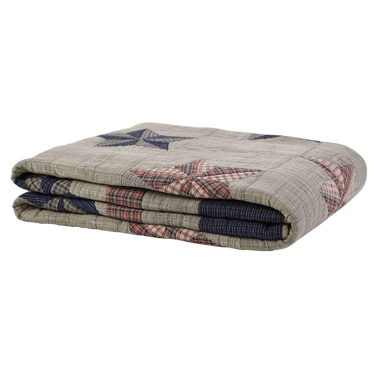 Vincent King Quilt 110Wx97L VHC Brands folded