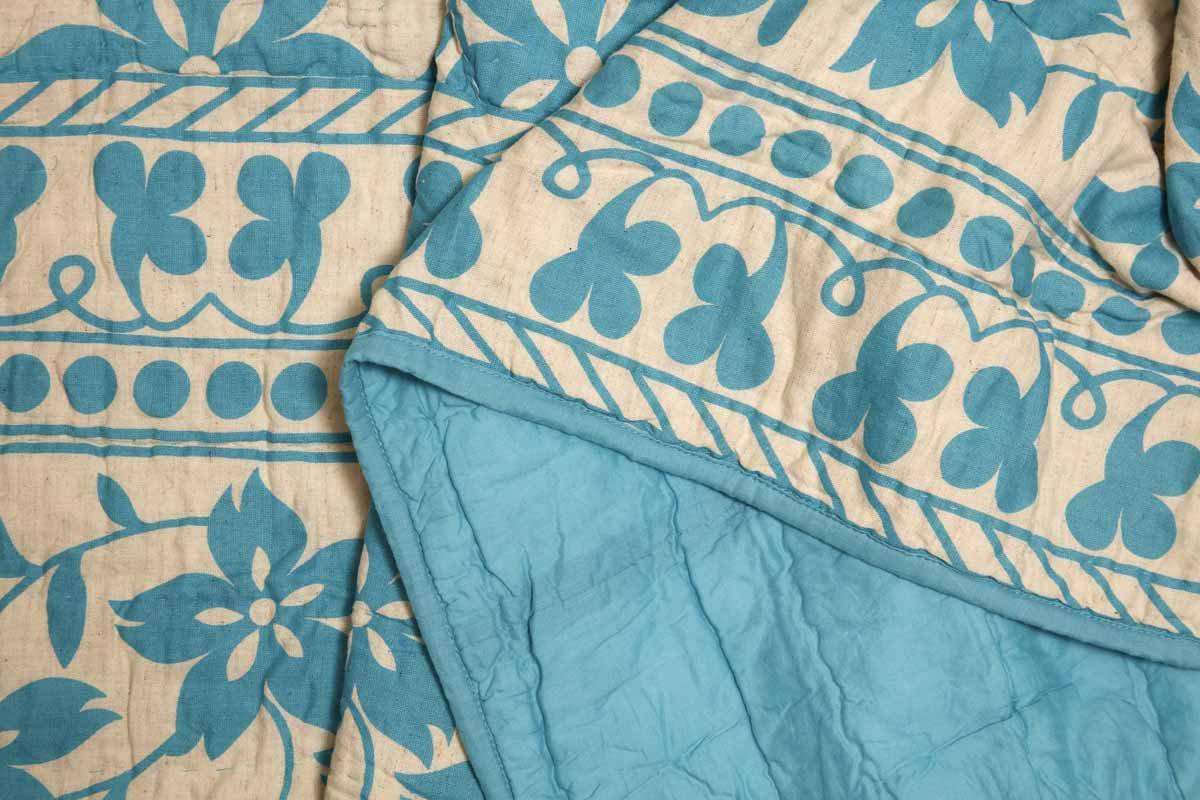 Briar Azure King Quilt 105Wx95L VHC Brands zoom