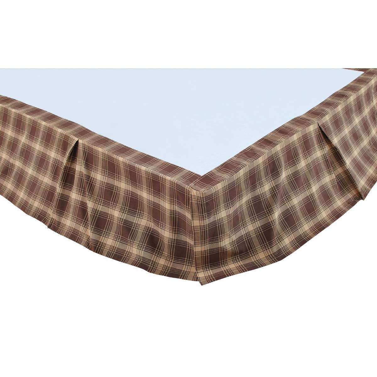 Dawson Star Bed Skirts Woodland Brown, Khaki VHC Brands - The Fox Decor