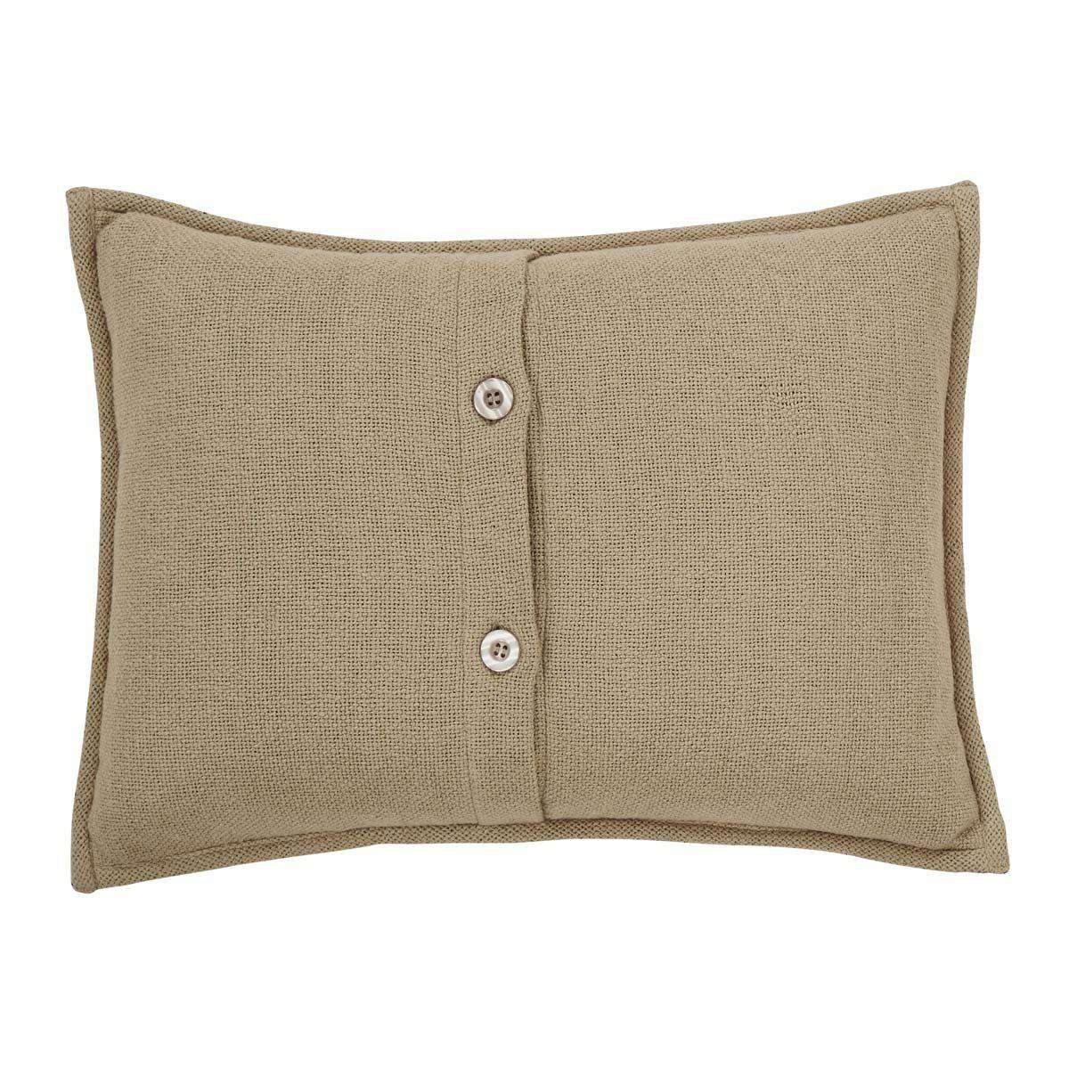 Dawson Star Trophy Head Pillow Applique 14"x18" Natural, Coffee VHC Brands - The Fox Decor