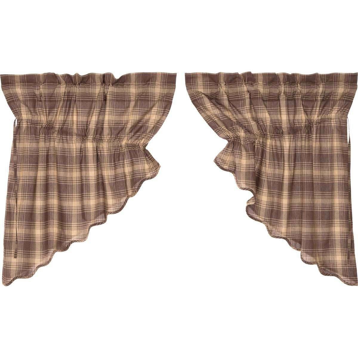 Dawson Star Scalloped Prairie Swag Curtain Set of 2 36x36x18 VHC Brands online