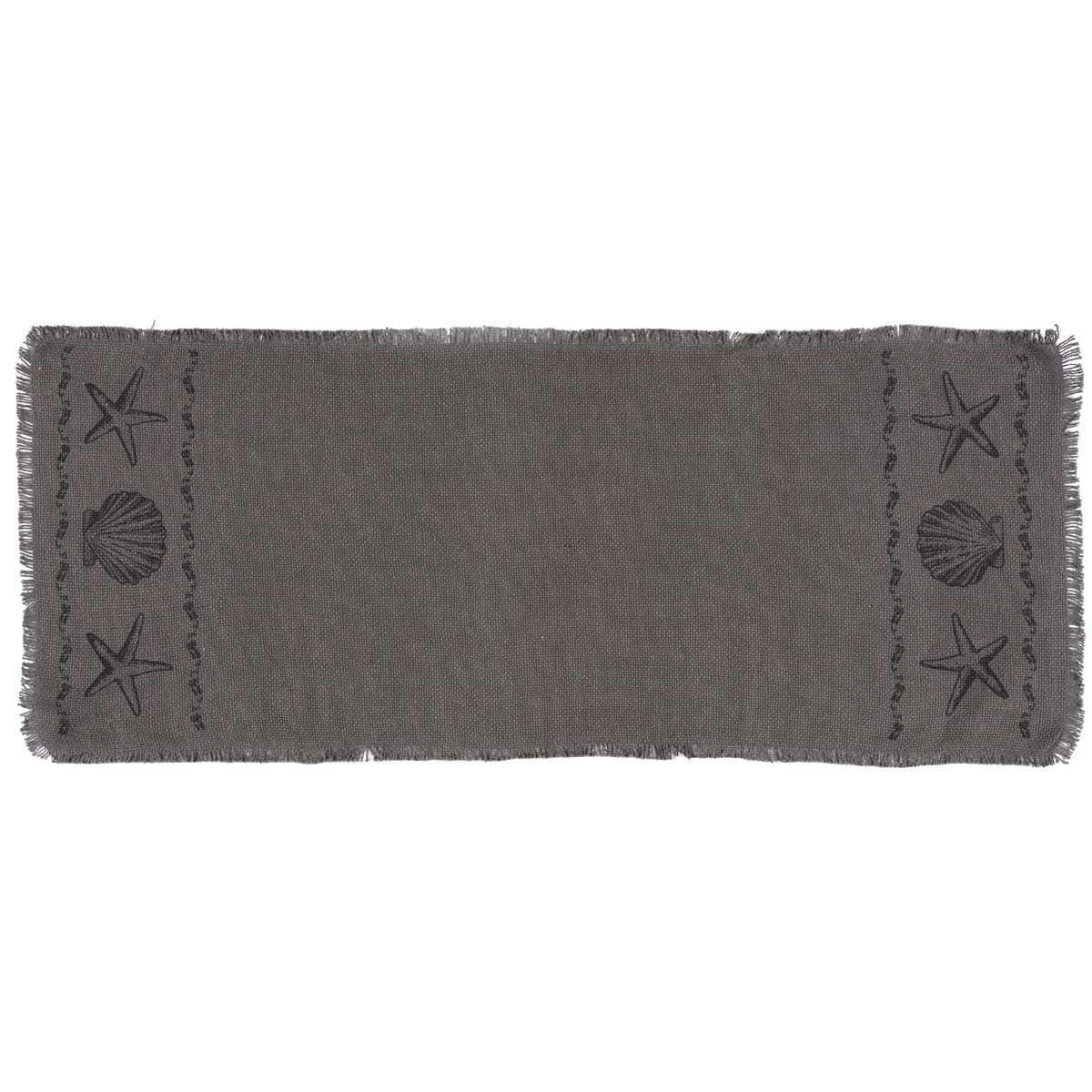 Sandy Grey Burlap Runner 13x36 VHC Brands - The Fox Decor