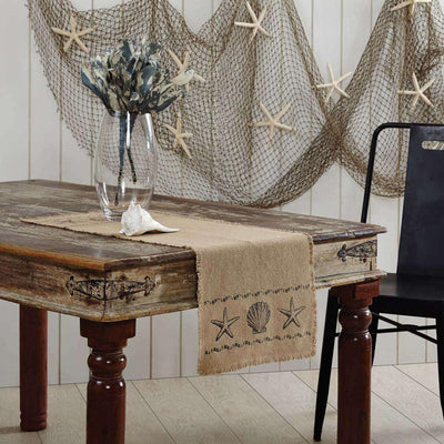 Sandy Tan Burlap Runner 13x36 VHC Brands