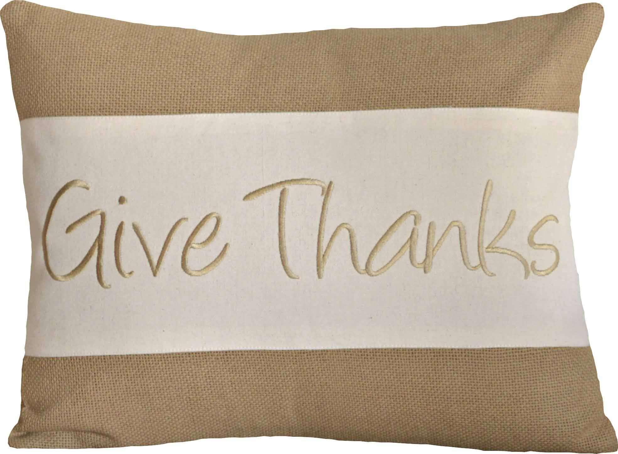 Give Thanks Pillow 14x18 - The Fox Decor