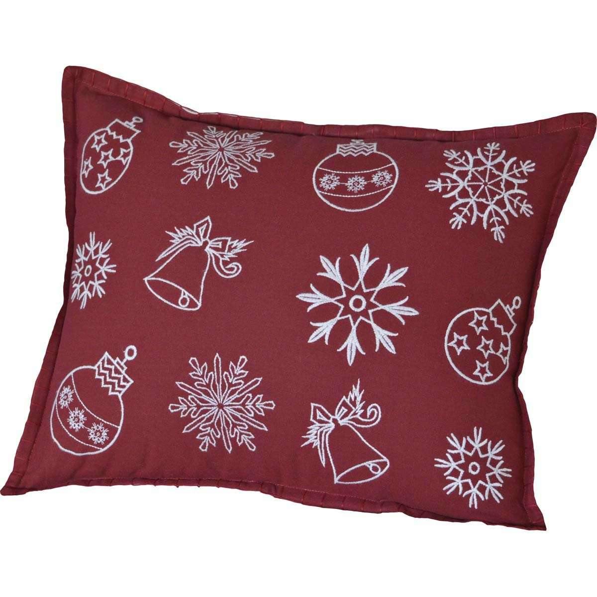 Snow Ornaments Pillow 14x18 - The Fox Decor