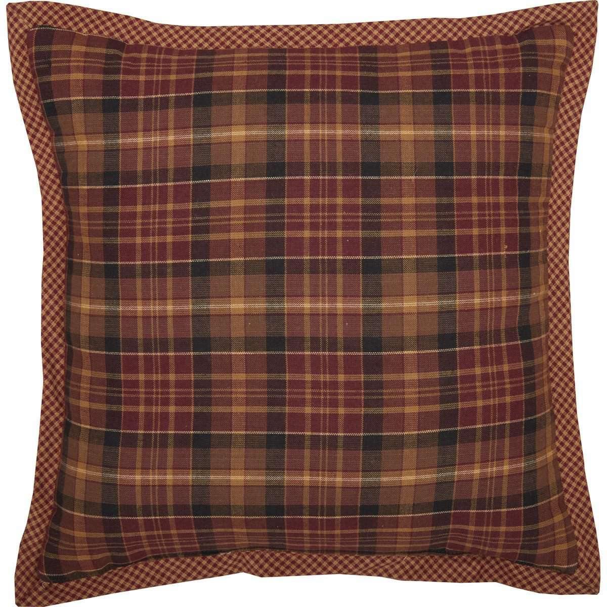 Abilene Star Quilted Pillow 12x12 back