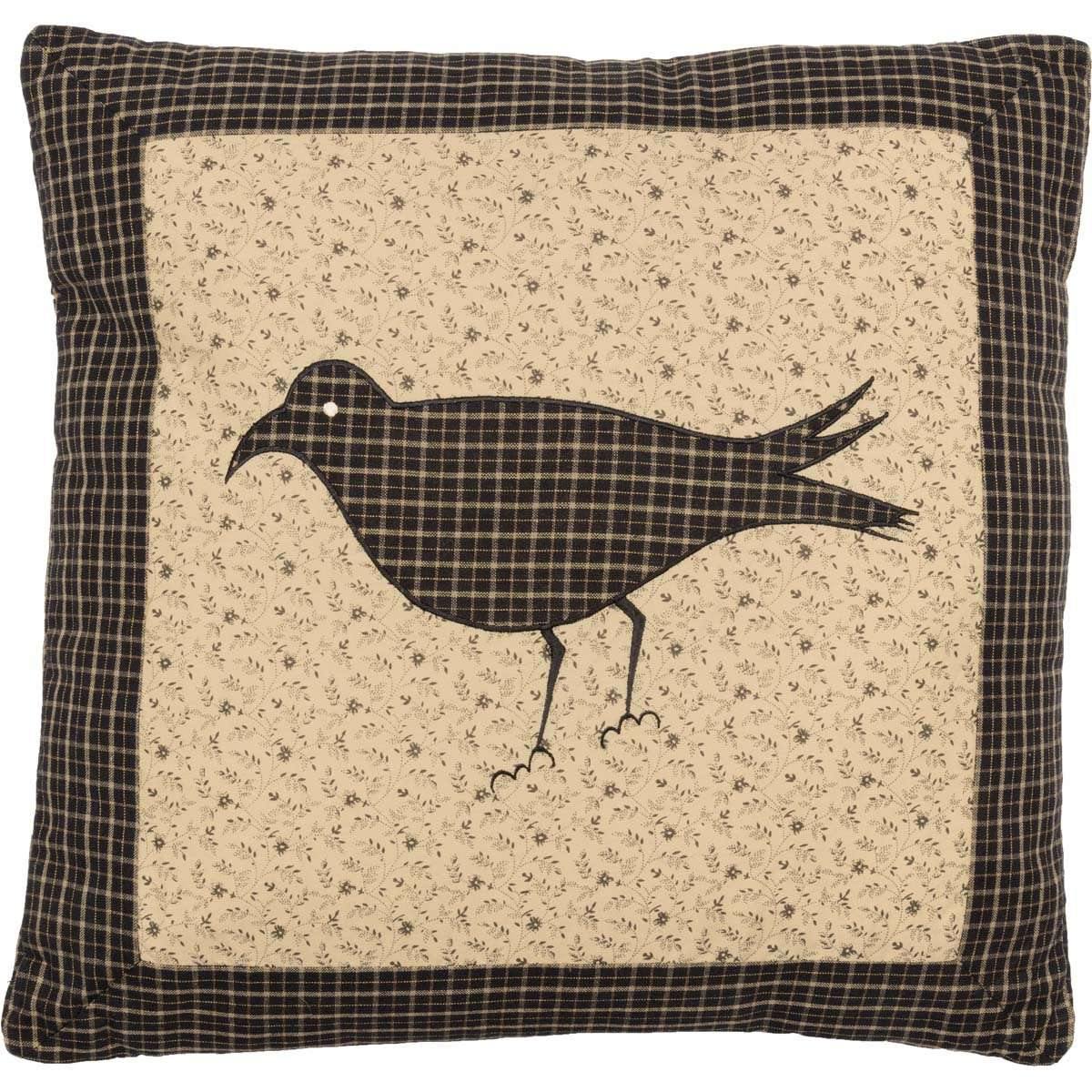Kettle Grove Pillow Crow 16x16 - The Fox Decor