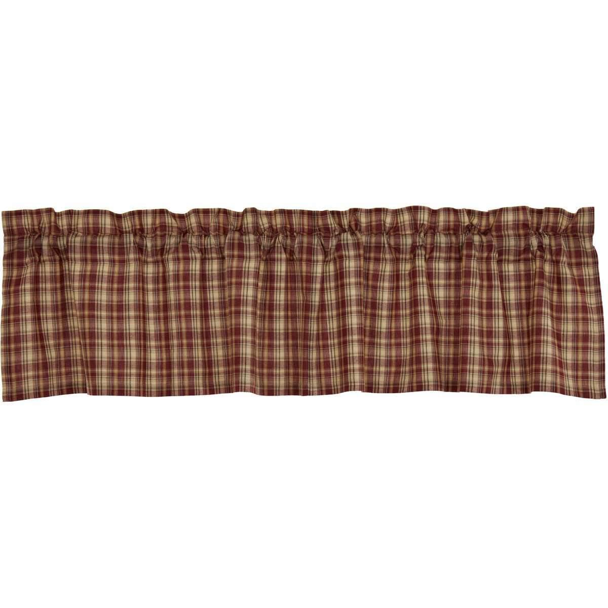 Beckham Plaid Valance Curtain 16x72 VHC Brands - The Fox Decor