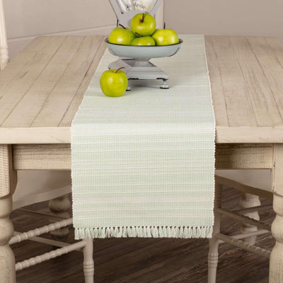 Madeline Mint Ribbed Runner 13x90 VHC Brands