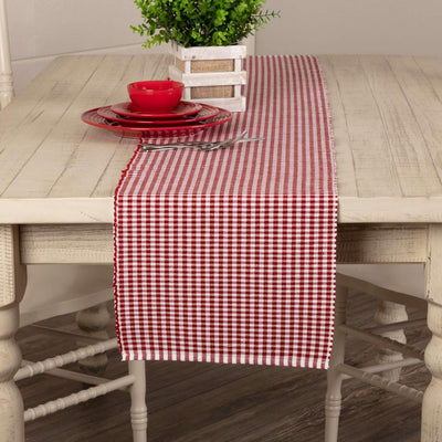Tara Red Ribbed Runner 13x72 VHC Brands