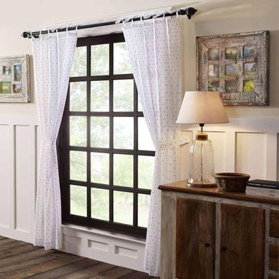 Malyn Tie Top Panel Curtain Set of 2 84x40