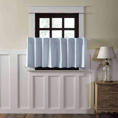 Regina Light Blue Tier Curtain Set of 2 L24xW36