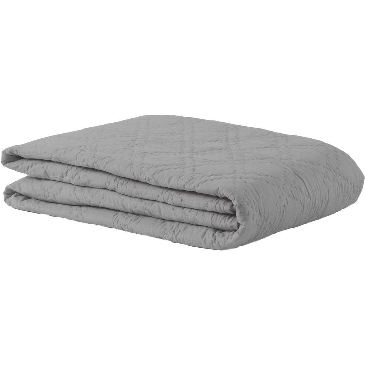 Casey Smoke Queen Quilt 92Wx92L VHC Brands folded