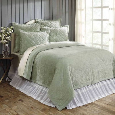 Lydia Sea Glass King Quilt 108Wx92L VHC Brands