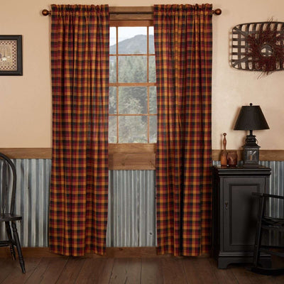 Heritage Farms Primitive Check Curtain Set of 2 84x40 VHC Brands