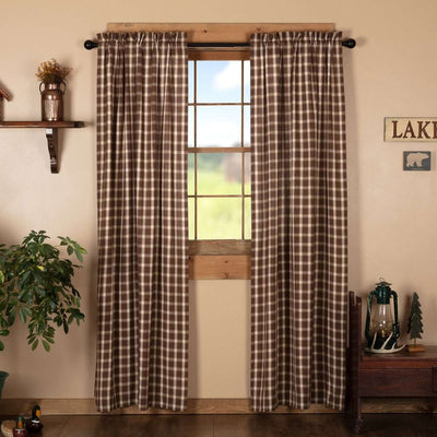 Rory Panel Brown Curtain Set of 2