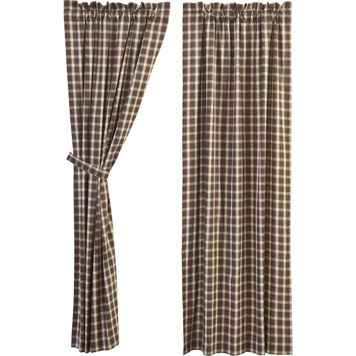Rory Panel Brown Curtain Set of 2 - The Fox Decor