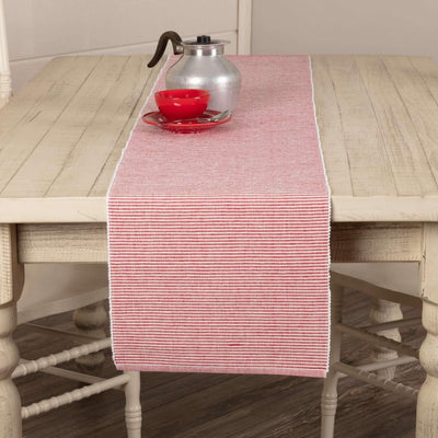 Ashton Red Ribbed Runner 13x72 VHC Brands