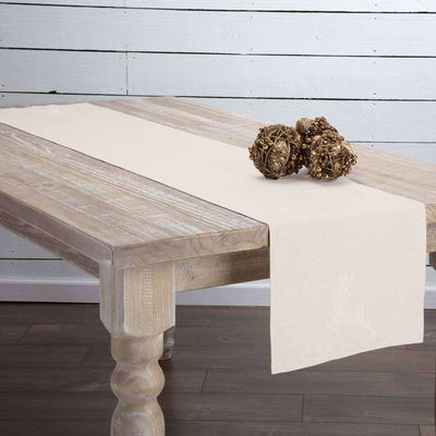 Creme Lace Deer Runner 13x72 VHC Brands