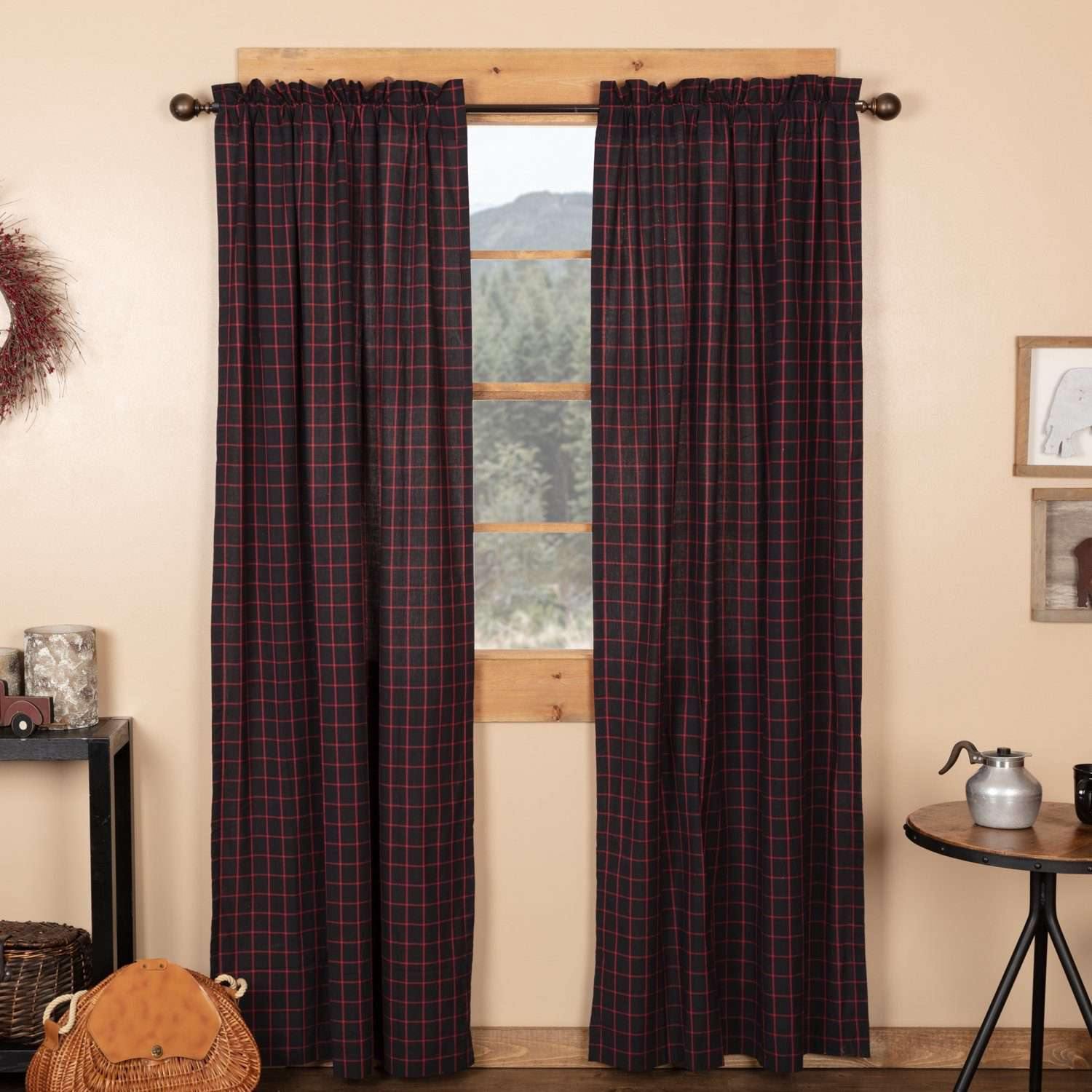 Glennock Plaid Panel Set of 2 84x40