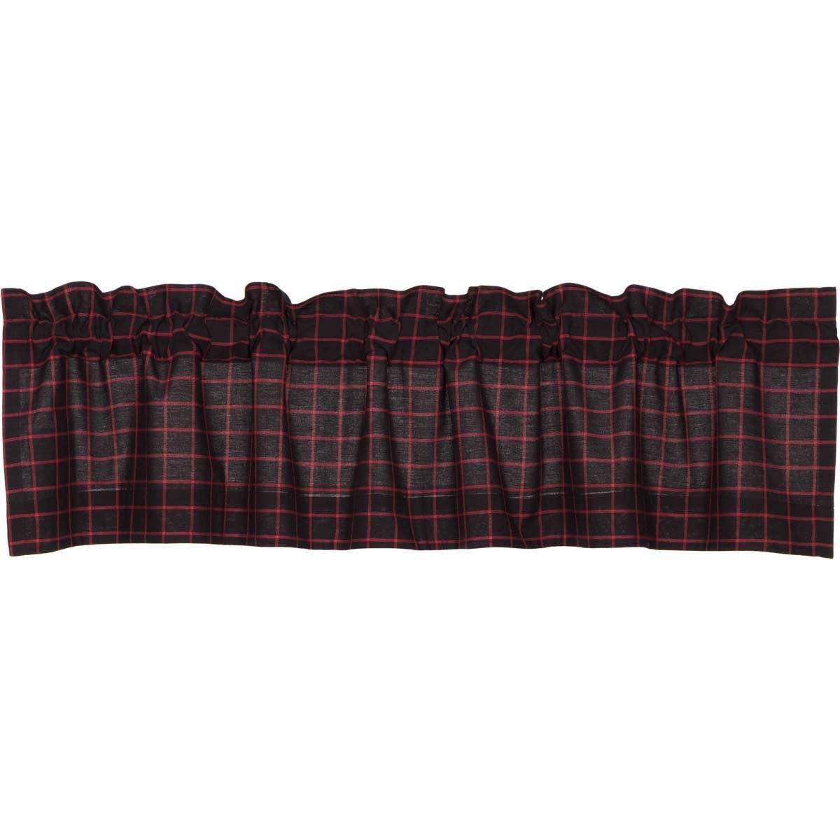 Glennock Plaid Valance Curtain 16x72 - The Fox Decor