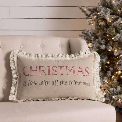 Carol Trimmings Pillow 14x22