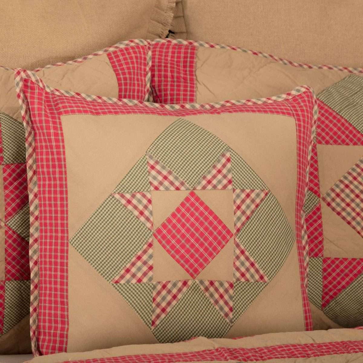 Dolly Star Patchwork Pillow 18x18 VHC Brands